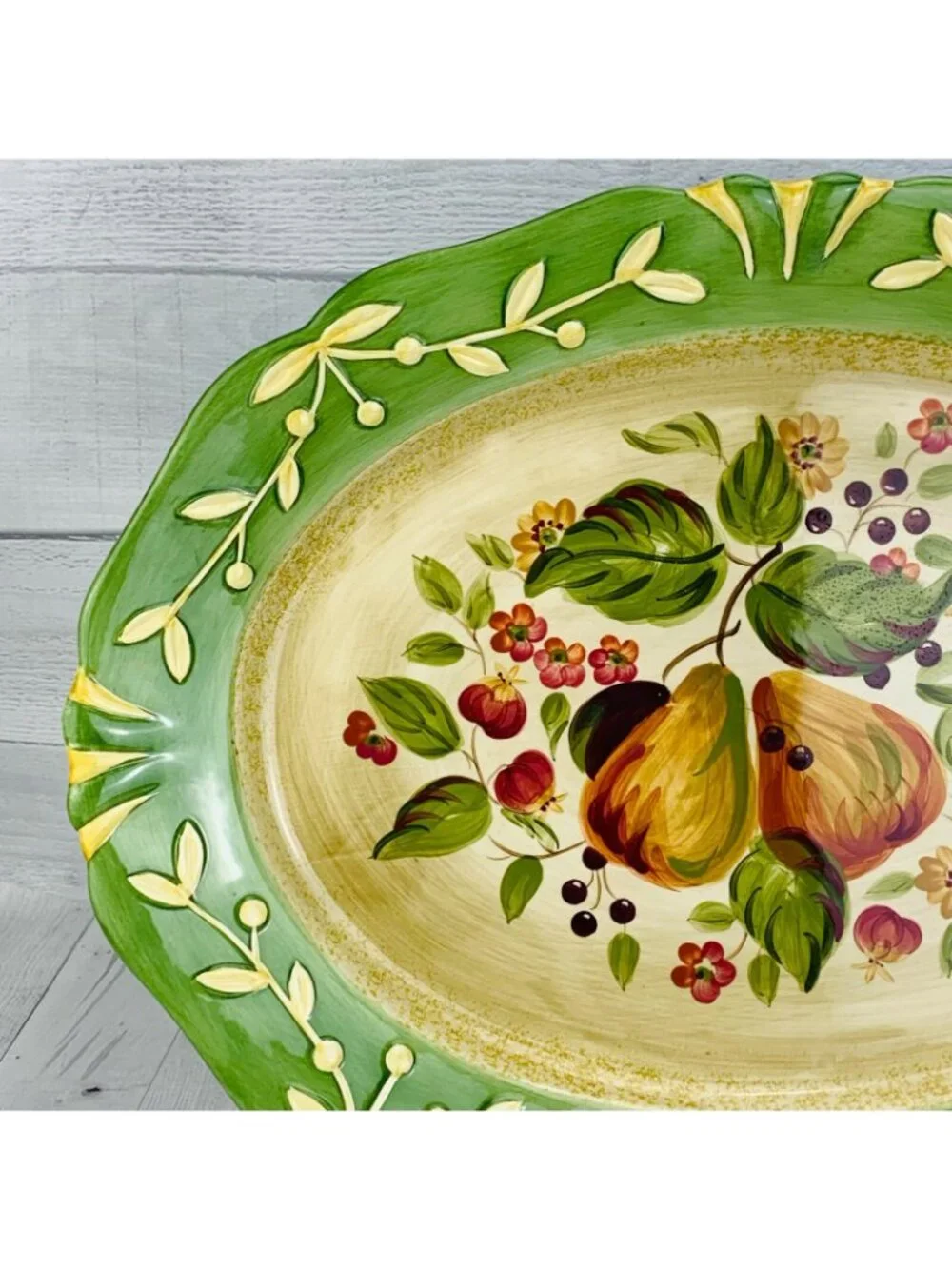 Certified International Pamela Gladding LA TOSCANA Stoneware Serving Platter